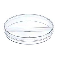 Product Image of Petri dish, PS, 94/15 mm, with ridges, divided in two, sterile, 24 x 20 pc/PAK