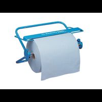 Wandhalter für Großrollen, Metall, blau auch als Tischspender geeignet
