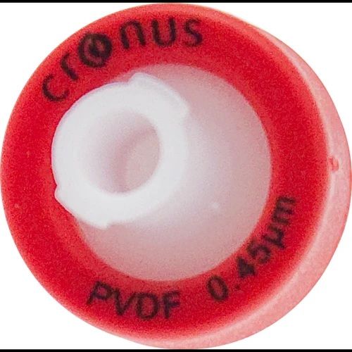 QLA Syringe Filter Cronus , PVDF, 13 mm, 0.45 μm, red, non-sterile, 1000 pc/PAK