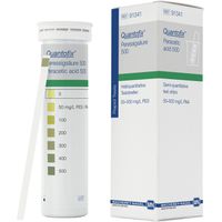 Product Image of Teststäbchen QUANTOFIX Peressigsäure 500 CE, 0-50-100-200-300-400-500 mg/l PES, 100 Tests/Pkg