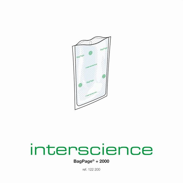 Interscience Stomacherfilterbeutel BagPage + 2000, 2000 ml, 250 x 380 mm, 10 x 25 St/Pkg, Ganzseitiger Filterbeutel, mikroperforierter Filter
