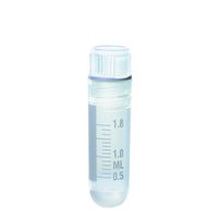 Product Image of Cryotubes, 2 ml, with internal thread, screw cap with silicone seal, PP, 12,5 mm x 48 mm,  sterile, 10 x 100 pc/PAK