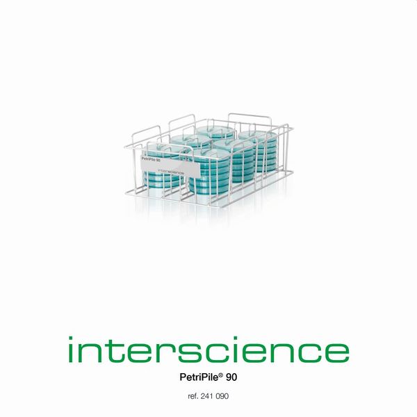 Interscience PetriPile 90, Storage racks for stacking 36 Petri, 90 mm, 37,5 x 25,5 x 13 cm