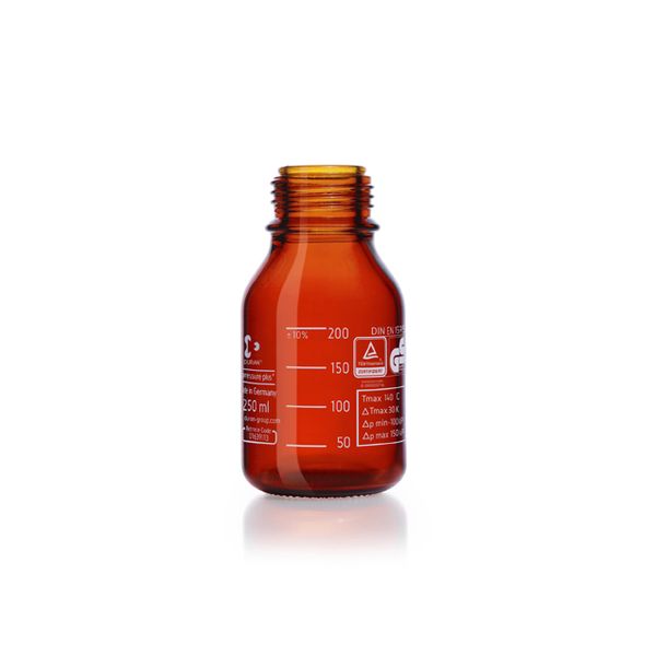 Duran Group Laboratory bottle/DURAN, amber, 250 ml (thread GL 45), 10 pc/PAK
