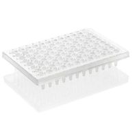 Product Image of PCR plate 96-well, Rigid Frame, PC/PP, transparent, semi skirted, standard, wells transparent, BIO-CERT PCR-Q, 50 pc/PAK