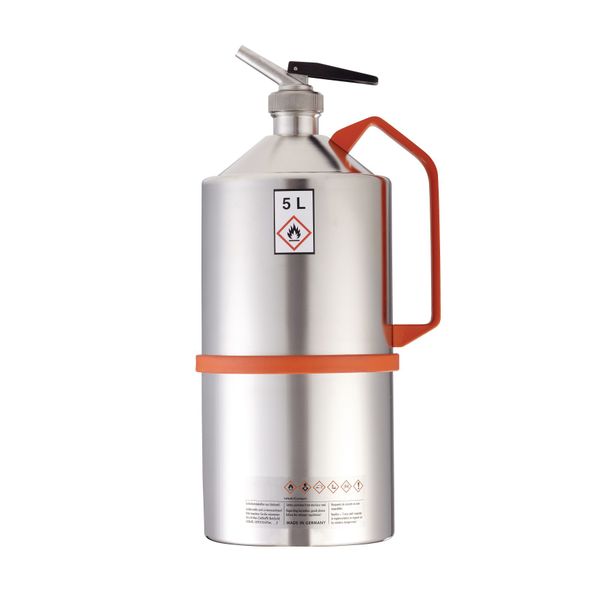 Bürkle Sicherheits - Kanne V4A, Dosierer, Überdruckverschluss, 5 l