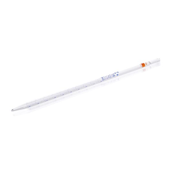Duran Group AR -Glass graduated pipette, conformity certified, blue print, type 3 (total delivery, zero point at the top), accuracy class AS, batch 