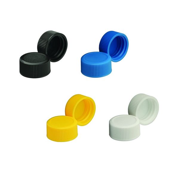 DWK Wheaton Schraubkappe, PP, schwarz, geschlossen, für Diagnoseflaschen, Glas, Größe 20-400, 300 St/Pkg