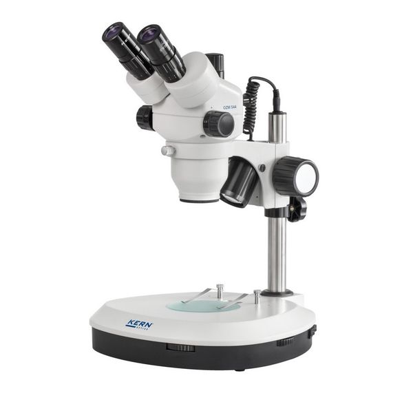 Kern OZM 544 Stereo Zoom Microscope Trinocular, Greenough, 0,7 4,5x, HSWF10x23, 3W LED