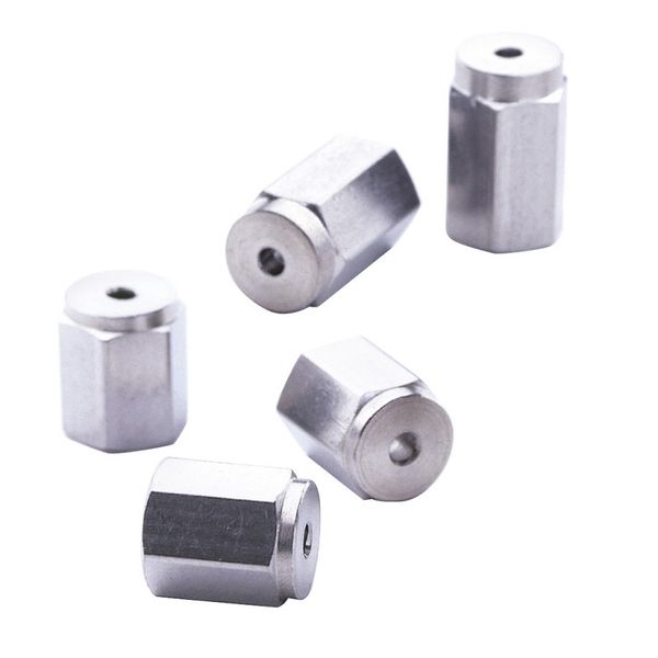 Trajan (SGE) Edelstahl Nut - 1/16'' AD, 1/4'' Loch, 5 St/Pkg