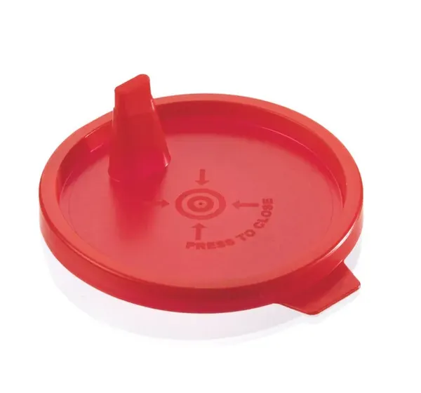 Brand GmbH & Co. KG Stülpdeckel für Urinbecher 758901, PE, rot, IVD, 1000 St/Pkg