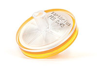 Sartorius Spritzenvorsatzfilter, Minisart High Flow, PES, 28 mm, 0,45 μm, gamma-steril, 50 St/Pkg