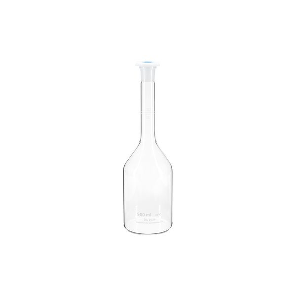 Dissolution Accessories Volumetrischer Glaskolben, Boro 3.3, Klasse A, klar, 900 ml, kalibriert bei 20°C, Tc/Td
