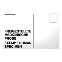 Product Image of Haftetiketten ''FREIGESTELLTE MEDIZINISCHE PROBE'', 145x95,5 mm, weiß, ablösbar, 1.000 St/Rolle