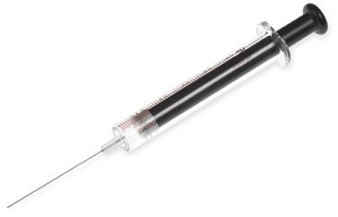 Hamilton 5 ml, Modell 1005 LTN Spritze, 22 Gauge, 51 mm, point style 3, max. Druck 200 psig (13.8 bar), max. Temperatur 50°C/122°F