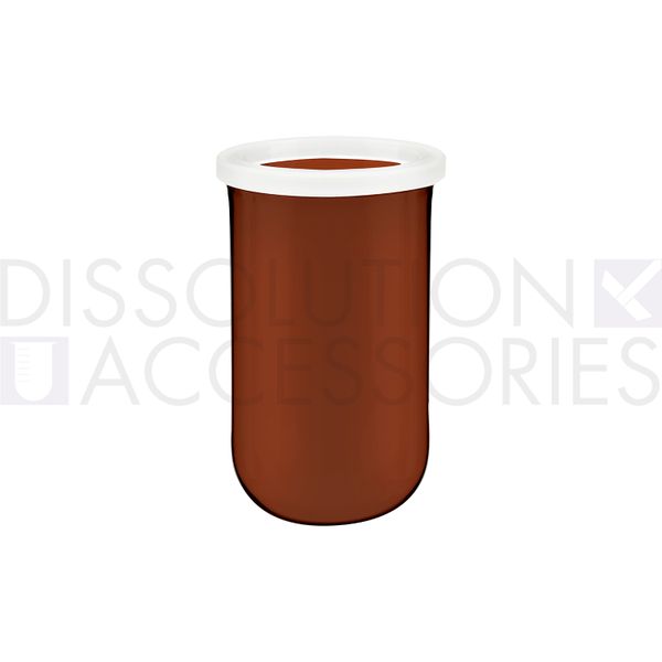 Dissolution Accessories Chinese Vessel, Boro 3.3, amber, 250 ml, TruAlign Agilent