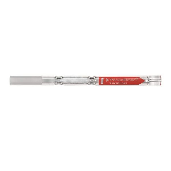 PerkinElmer Rot Kapillare splitless deaktivierte Glaseinsätze, 92,1 mm, mit deaktivierter Wolle, 5/PAK