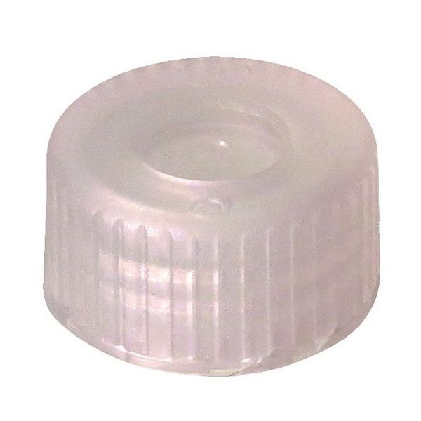 Altmann Analytik Kurzgewindekappe, 9 mm PP, transparent, mit integrierter Membrane (Version 2011), 1000 St/Pkg