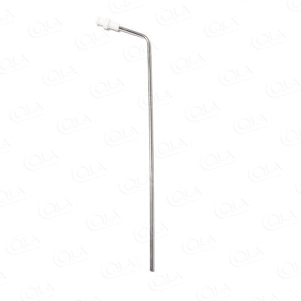 QLA 7.75 inch (195mm) Bent 316 SS 1/8 inch (3.2mm) OD Cannula with Kynar Luer Lock, Low cost alternative