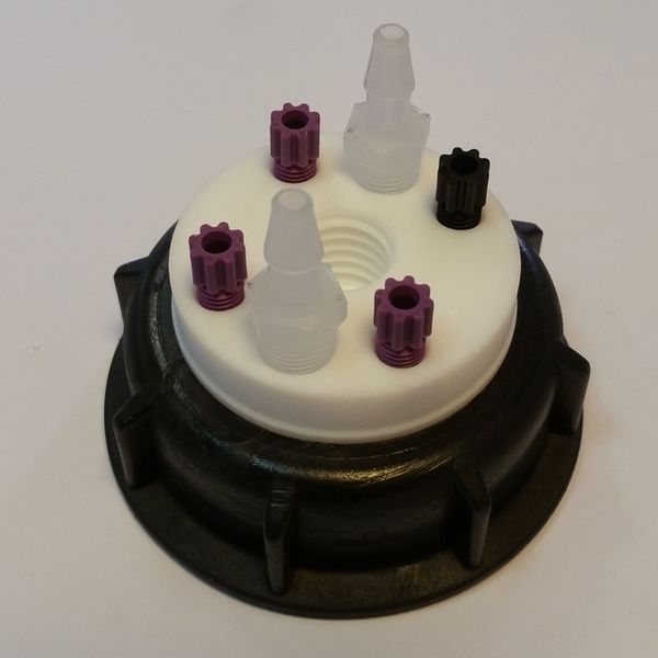 A.I.T. France Smart Waste Cap S60, charcoal filter emplacem. + 4 entries (1/8 or 1/16 ) + 2 leaks (6-9 mm)