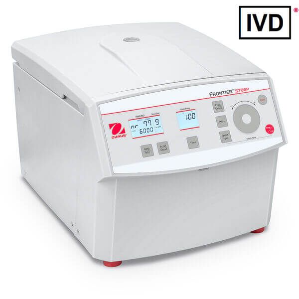 Ohaus Frontier 5000 Multi-Centrifuge FC5706P IVD, 100-240V, maximum Load 6 x 50 ml, max 6000 rpm, without Rotor