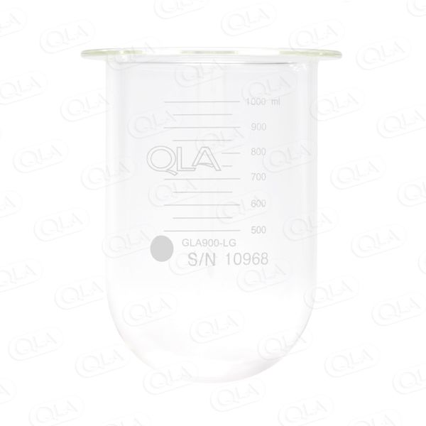 QLA 1000 ml Clear Glass Vessel for Logan, No Ring, Serialized