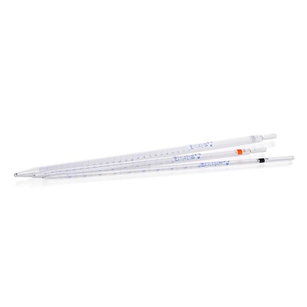 Duran Group AR -Glass graduated pipette, conformity certified, blue print, type 3 (total delivery, zero point at the top), accuracy class AS, batch 