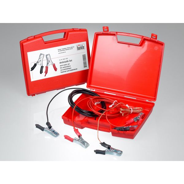Bürkle Antistatik - Set im Koffer (3 Kupferkabel mit Zangen), alte Artikelnr. 5602-1