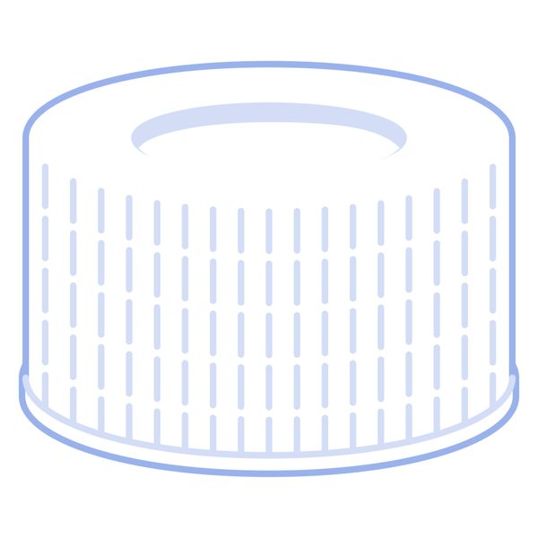 Macherey-Nagel Schraubkappe, ND24, PP, weiß, Loch Silikon weiß/PTFE beige, 45° shore A, 3,2 mm, 100 St/Pkg
