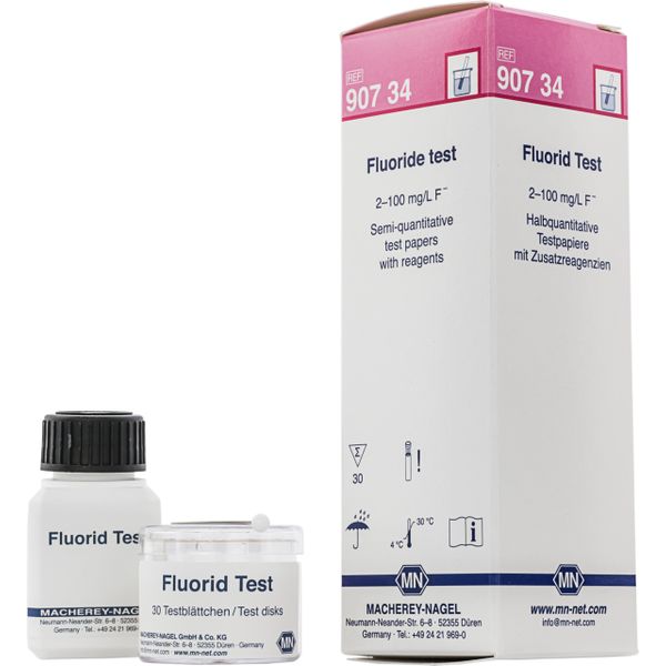 Macherey-Nagel Fluorid-Test zur Best. von Fluorid-Ionen (Dose=30 Blättchen)