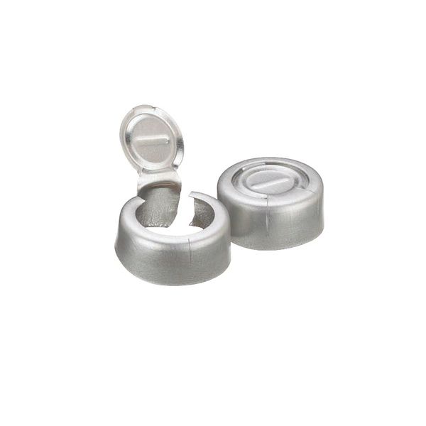 DWK Wheaton Aluminum cap, natural, with tear-off, without insert, 13 mm OD, 1000 pc/PAK