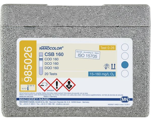 Macherey-Nagel Rundküvettentest NANOCOLOR CSB 160, 20 Bestimmungen