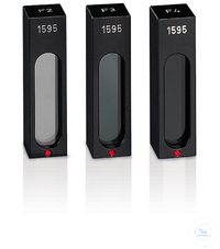 Hellma Hellma Kalibrierstandard-Set S002 zur Überprüfung der photometrischen Genauigkeit und Linearität (440 - 635 nm) , Maße: 45 x 12,5 x 12,5 mm