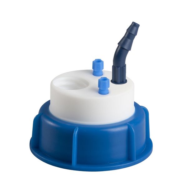 SCAT SafetyWasteCap, S50, für Platzsparkanister, 2x 3,2 mm AD, 1x 5,0 - 11,5mm ID + Anschluss für Abluftfilter