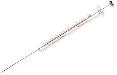 Hamilton 10 μl, Modell 1701 N Spritze, 26s Gauge, 51 mm, point style 3T, max. Druck 1000 psig (68.9 bar), max. Temperatur 50°C/122°F