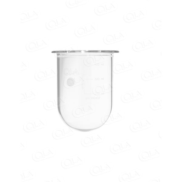 QLA 400mL Clear Glass Vessel for Erweka, Serialized