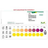 Product Image of Formaldehyde-test method: colorimetry with color chart and sliding comparator, 100 tests