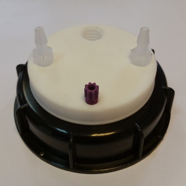 A.I.T. France Smart Waste Cap S90, Aktivkohlefiltereinsatz + 1 entry (1/8 oder 1/16 ) + 2 Lecks (6-9 mm)
