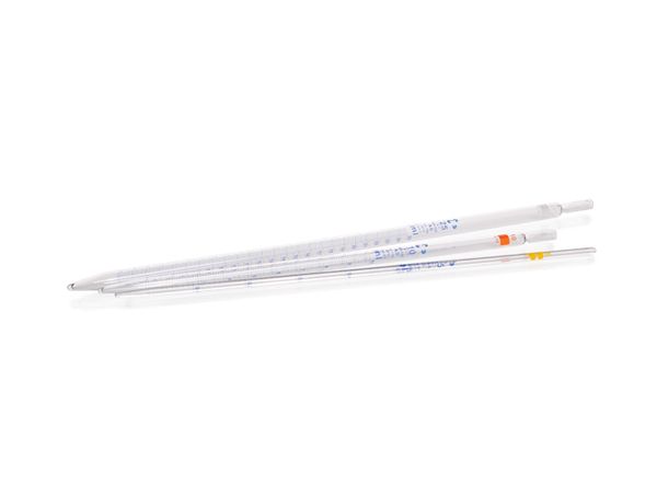 Duran Group AR -Glass graduated pipette, conformity certified, blue print, type 2 (total delivery, nominal volume at the top), accuracy class AS, 