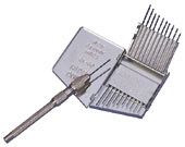 Vici Valco Stiftschraubstock und Bohrerindex, 0,34 bis 1 mm