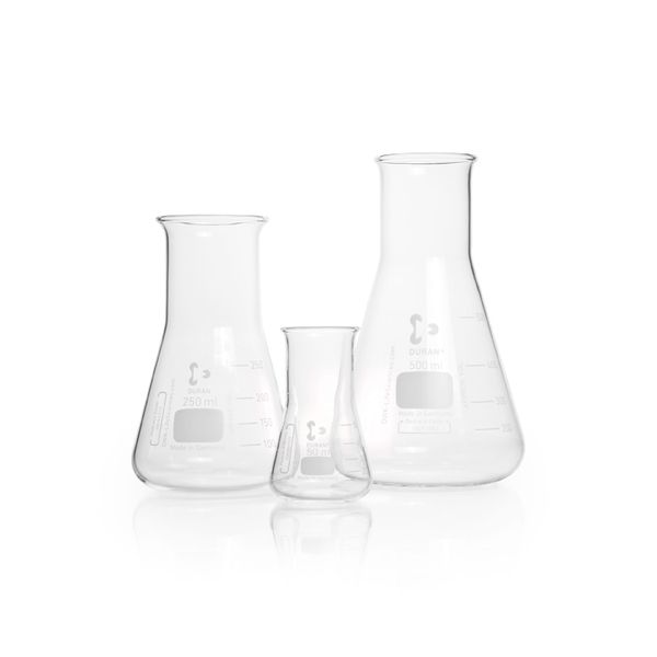 Duran Group Erlenmeyerkolben/DURAN, Weithals, 50 ml mit Teilung, 10 St/Pkg