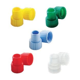 DWK Wheaton Snap Plug Caps, 8 mm, blue, 1000 pc/PAK