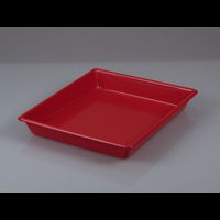 Photographic tray, shallow, w/o ribs, red, 51x61cm