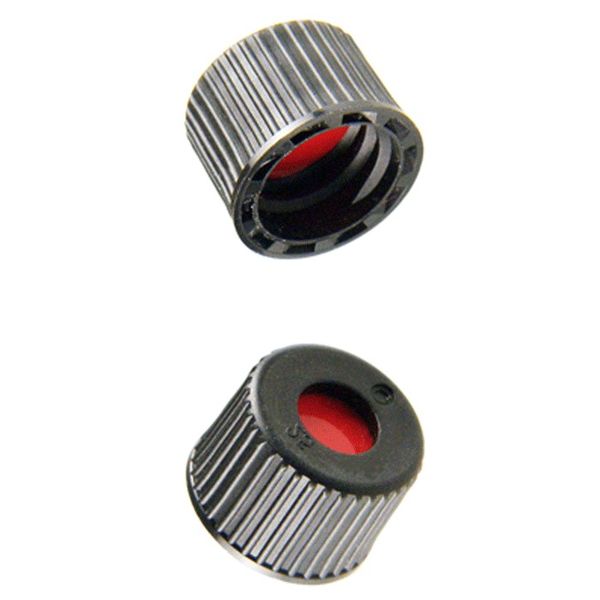Microsolv Screw Cap black, 8 mm, with PTFE/Sil/PTFE Fitted Septa, 1000 pc/PAK
