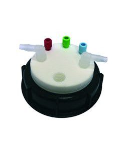 A.I.T. France Smart Waste Din 90 S90 Caps, 3 Eingänge 1/8 und 2 Anschlussstutzen 8mm gerade oder 90° Winkel, Kohlefiltereinsatz