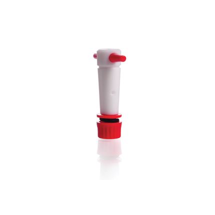Duran Group PTFE-Hahnküken mit Gewinde, komplett mit 3Teilung Hahnsicherung, NS 14.5, Bohrung 4 mm, 50 St/Pkg