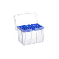 Product Image of Sapphire Rack für 1000 - 1250 µl Pipettenspitzen, für 96 Spitzen, Blauer Pipettenspitzen Einsatz, 4 x 10 St/Pkg