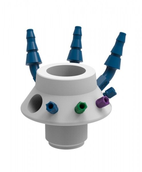 SCAT SafetyWasteCap ''LISA'', V3.0 - Extension, 4x 1.6/2.3/3.2 mm OD, 4x PFA-blind plug, 3x 5.0 - 11.5mm ID