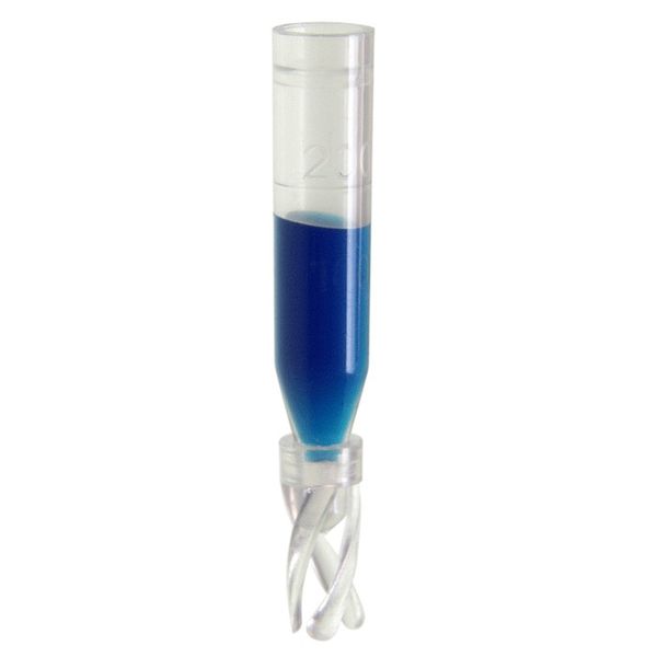 Microsolv Micro Inserts 300 μl fill volume, plastic, conical precision Point, 6x29mm OD, with Spring, for use in 2ml autosampler vials. LCMS 