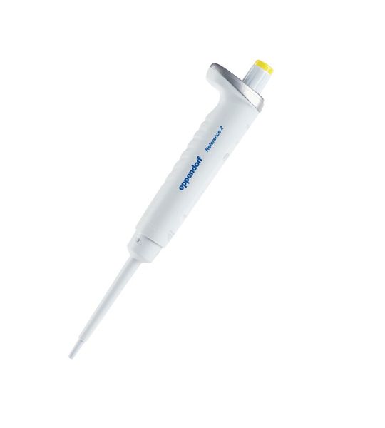 Eppendorf EP Reference 2 G, single-channel, fixed, 10 μl, yellow